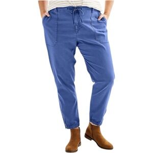 Sonoma Goods For Life Womens‎ Mid-Rise Utility Jogger Pants in Blue 3X Plus Size